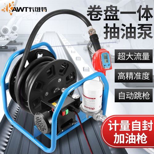 德国进口日本卡维特电动抽油泵柴油12v24v220v伏加油机车载小型加