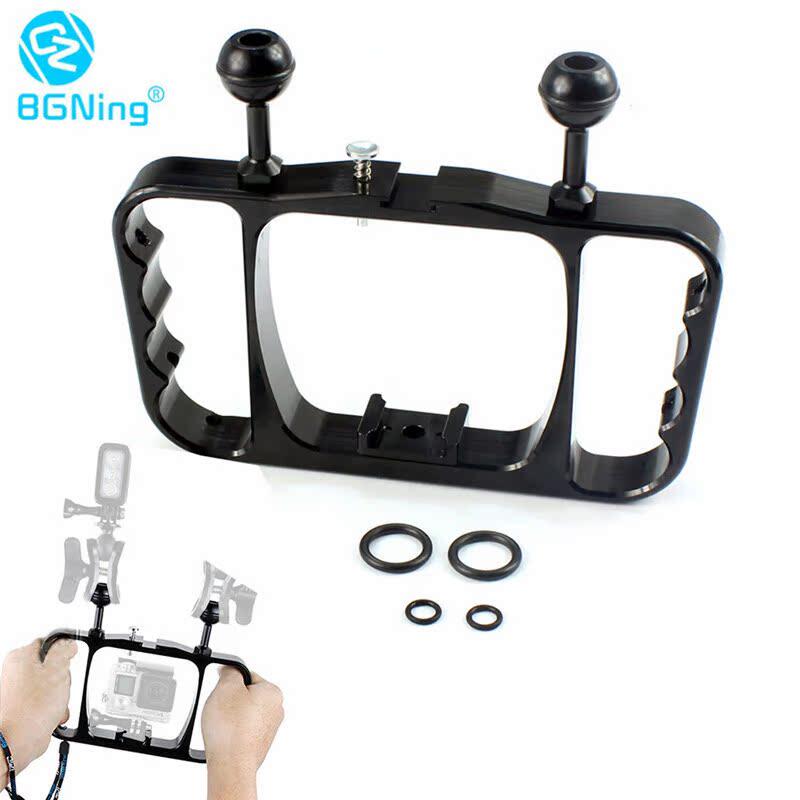 BGNing双手持摄影支架潜水自拍器云台适用GoPro11/10/9系列等相机