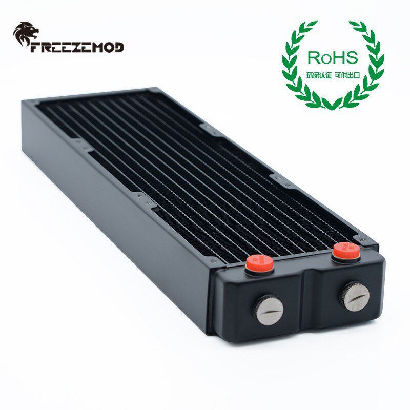 FREEZEMOD紫铜翅片散热排45MM厚TSRP-HP45-360工业机械水冷散热