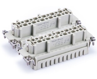 唯恩WAIN矩形重载连接器 HE-048-FC 48针/芯母头 HARTING航空插头