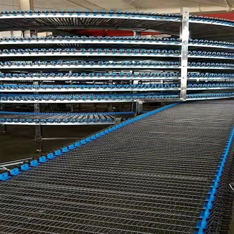 不锈钢输送螺旋塔冷却塔食品烘干耐高温耐腐蚀网带多层输送螺旋机