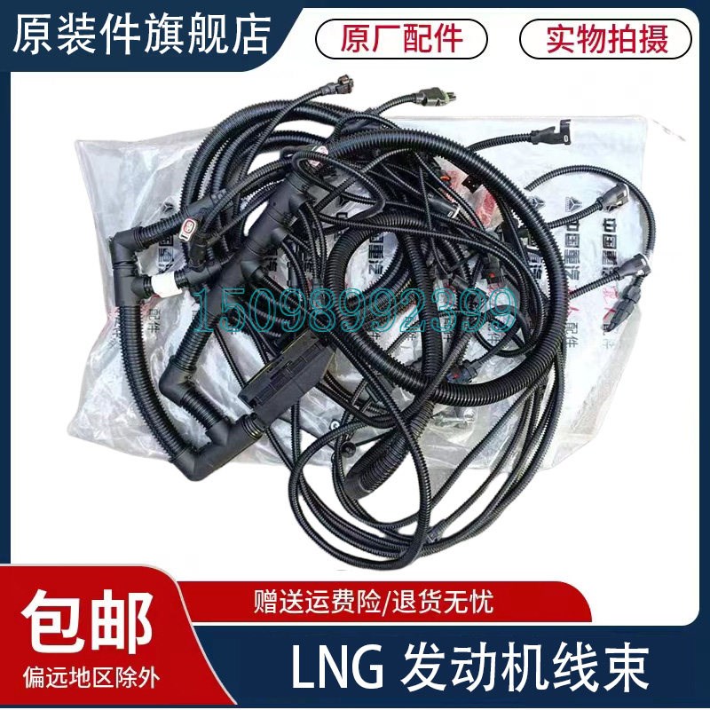 适用于重汽豪沃TX T5G码头车豪瀚曼MT07天然气LNG发动机线束原厂