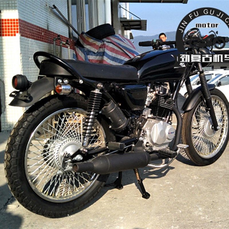 CG125复古改装尾翼货架 cgx150改装行李架后货架 GN125后尾架货架