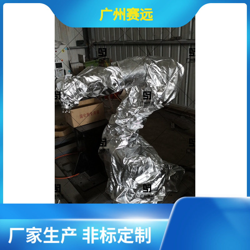 莫尔防粉尘的机器人防护服灰色白色蓝色防油