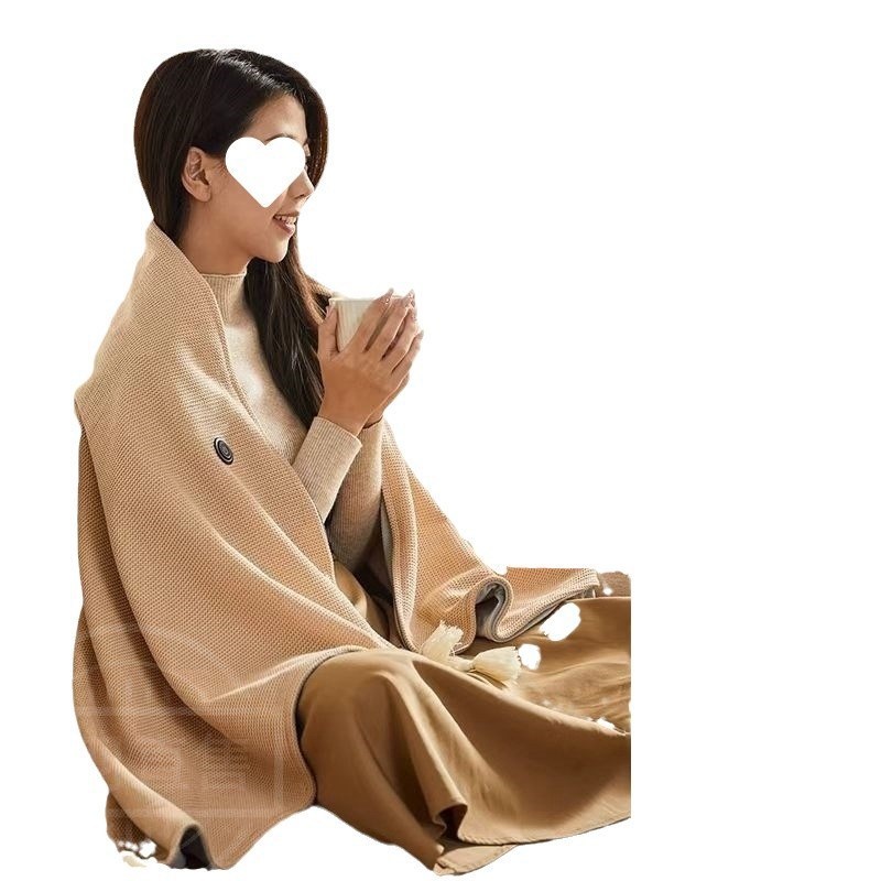 魔法云裳电热加热肩颈发热披肩充电暖身盖毯办公室V保暖披毯可水