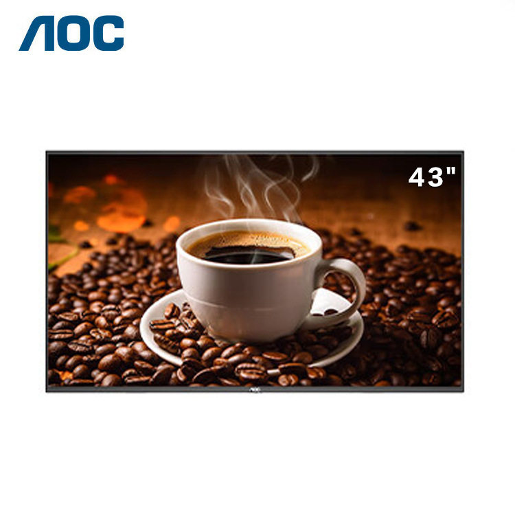 AOC 43F1-N高清43寸壁挂广告机一体机显示屏4K数字标牌发布点餐屏图片