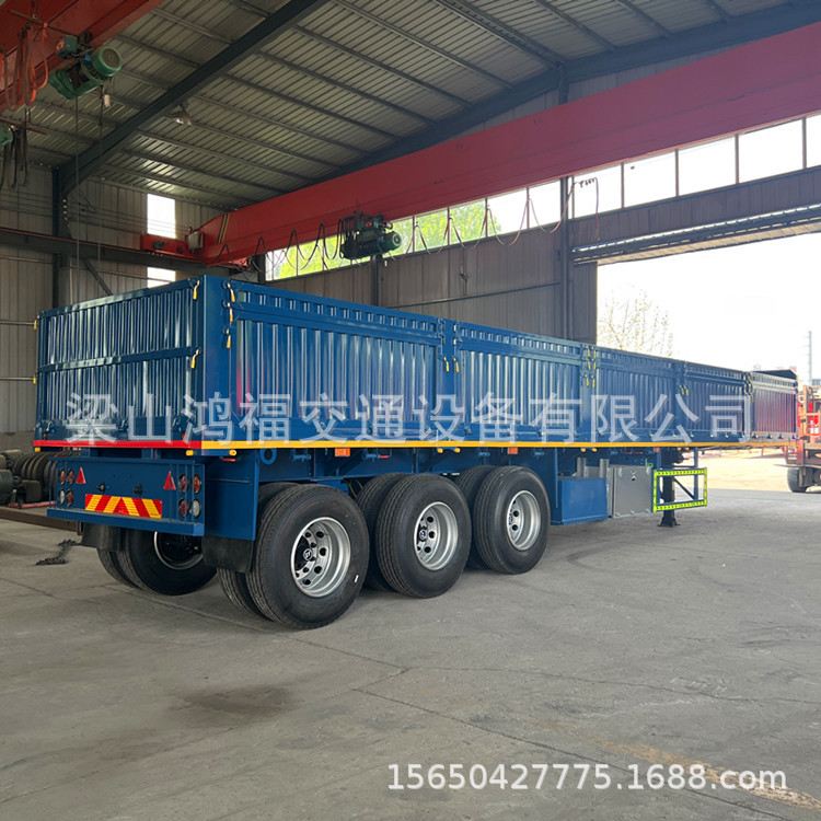 出口标栏板式13米半挂车厂家