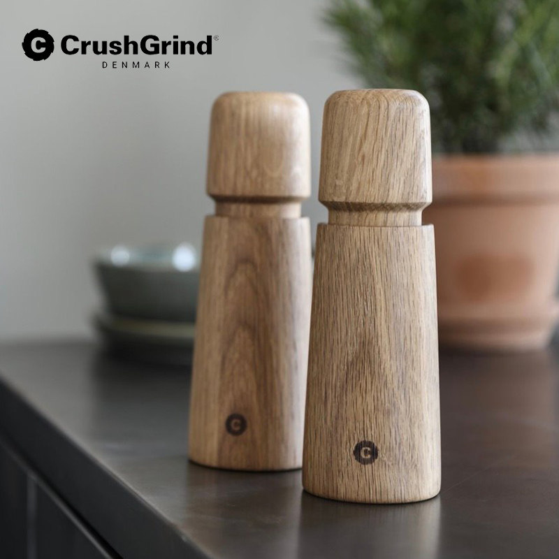 丹麦CrushGrind白胡椒研磨器现磨黑胡椒粒手动海盐花椒粉研磨瓶