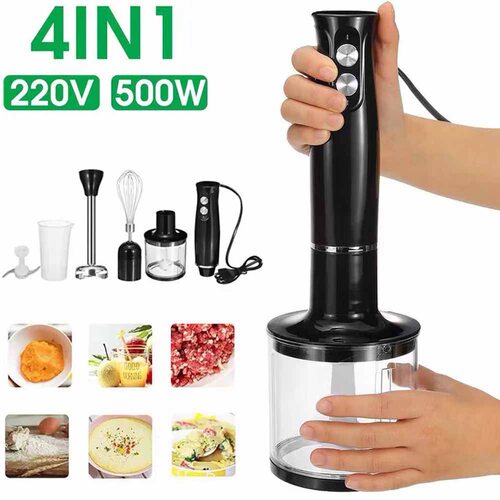 4 in 1 High Power Immersion Hand Stick Blender Mixer