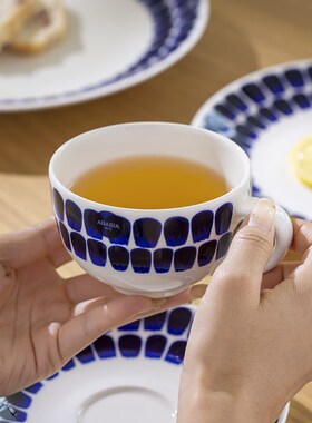 芬兰Arabia24h小时咖啡杯套装陶瓷杯子马克杯Tuokio 北欧中古杯