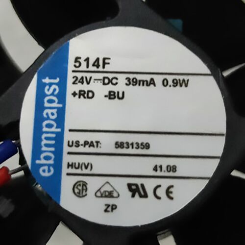 514F 24V 0.9W 39mA 原装德国ebmpapst 5015 变频器风扇 德国进口