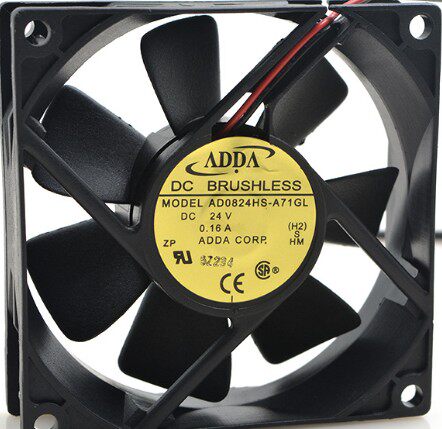 原装ADDA AD0824HS-A70/A71/A76GL散热风扇8CM厘米8025 24V 0.16A