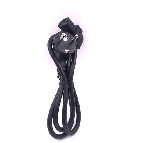 德标品字尾下弯拐角头电源线 欧标转C13 PDU/UPS服务器电源线 1米