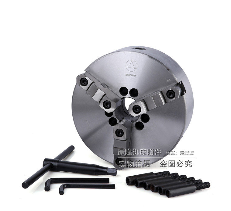 正宗环球众环短锥三爪自定心卡盘K11-250C/A1-6 可配沈阳机床6140