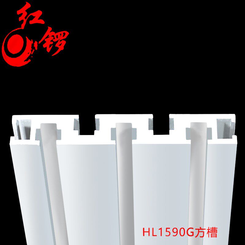 红锣工业铝型材铝合金1590铝管国标铝材雕刻机台面加厚氧化带槽位