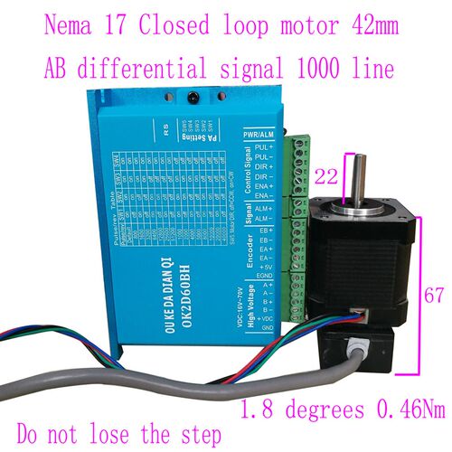 42闭环电机 Nema17 Closed loop motor 0.46Nm 42闭环伺服电机