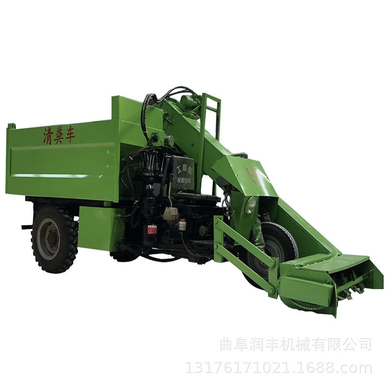 自动收集粪便铲粪车 养殖场配套铲粪车 小型U牛场粪便铲粪车