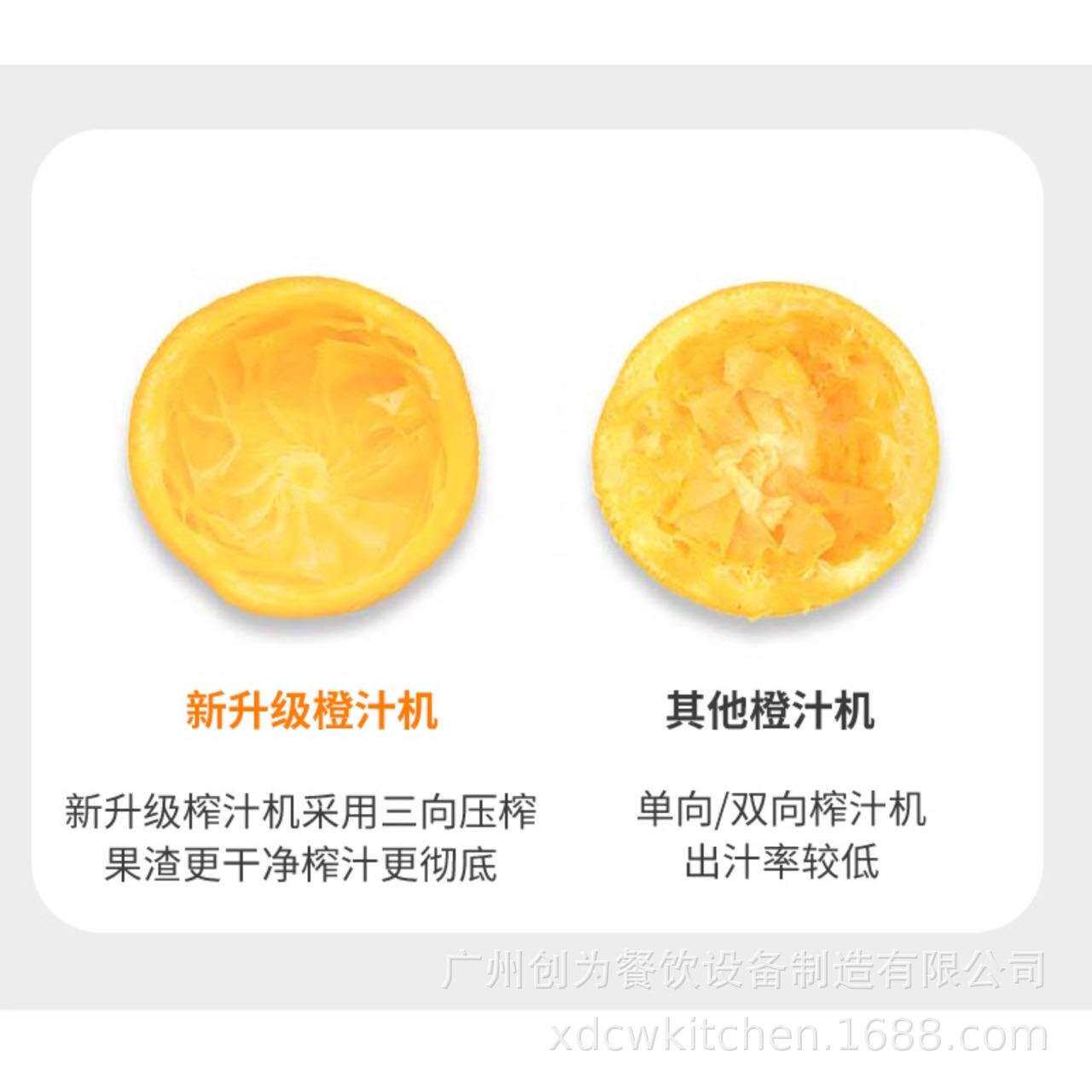 商用铝合金电动榨橙机橙子柠檬西柚压榨果汁机
