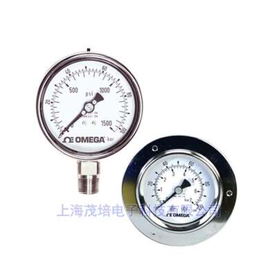 奥米佳压力表PGM-100L-3000PSI/200BAR,PGM-100B-3000PSI/200BAR