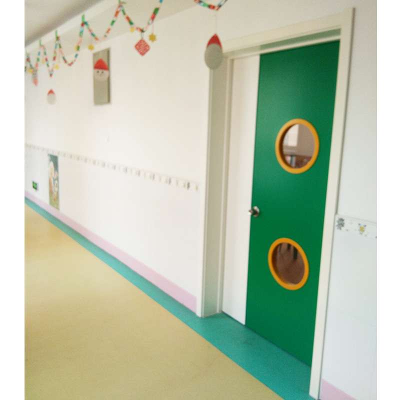 幼儿园室内套装门教室门彩色儿童房间门木质防夹手巨梦生产厂家