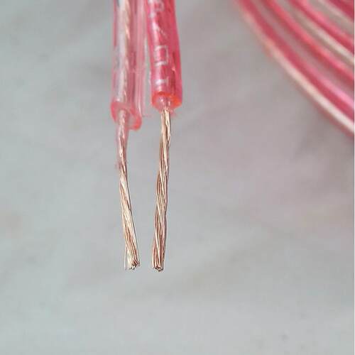供应B100芯红白透明喇叭线，透明音箱线 广播线