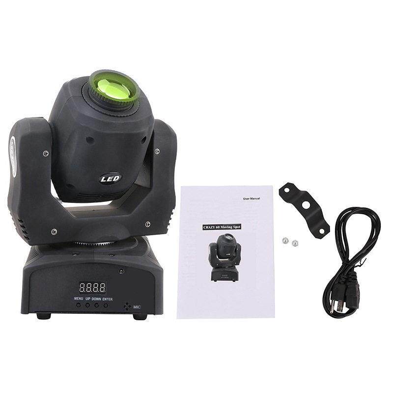 迷你款30W 60W LED摇头图案灯自走光束效果声控舞台灯光设备