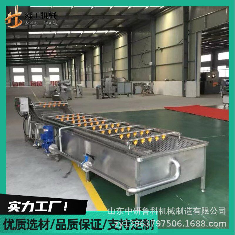 蔬菜加工清洗设备 萝卜白菜油菜清洗机 大N型气泡喷淋净化洗菜机