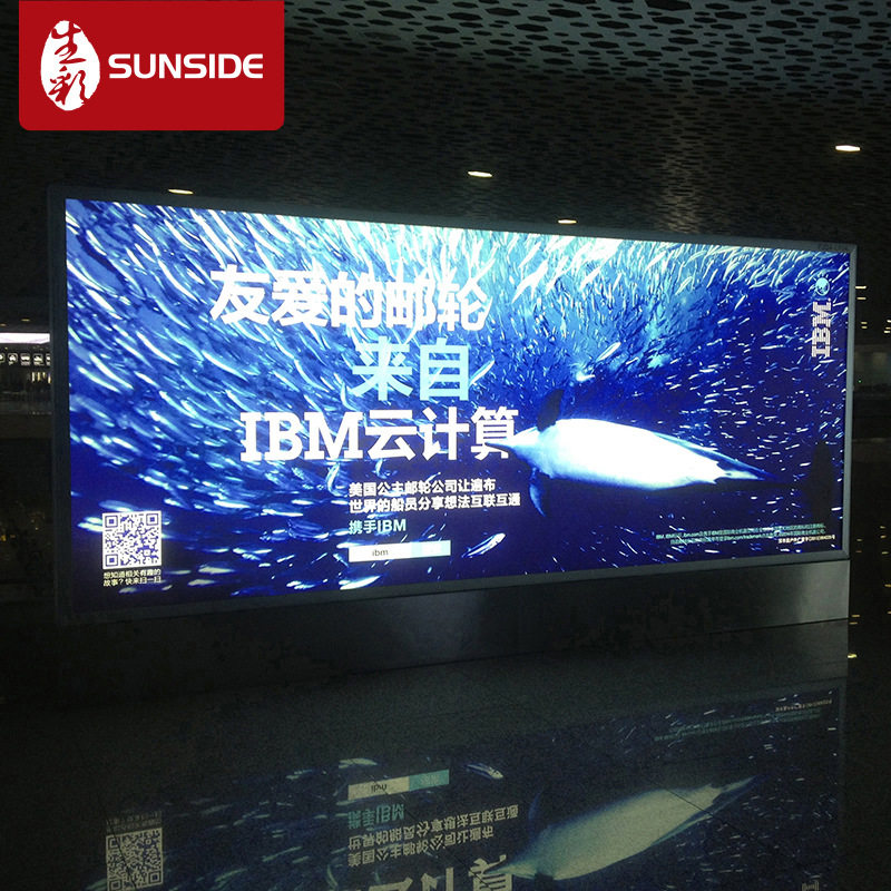 深圳UV喷绘工厂机场内光灯布广告UV高清防水防晒刀刮内光布