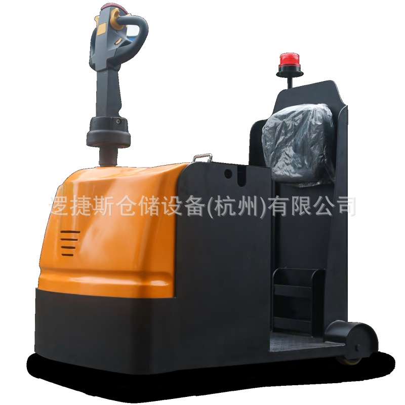 把手站立式电动牵引车小型拖钩式搬运车 自动拖车头牵引挂车头