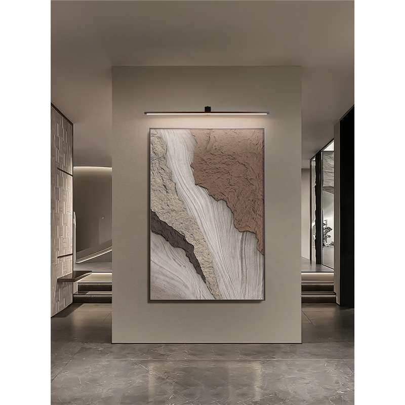 设计师极简长条壁画照画灯 公司店招门头简约装饰不锈钢镜前灯具