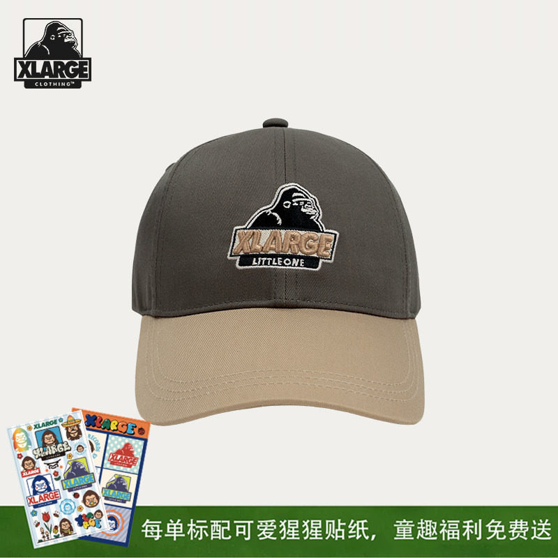 XLARGE儿童刺绣鸭舌防晒棒球帽图片