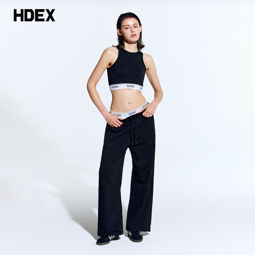 HDEX运动卫裤女宽松舒适高腰显瘦直筒健身跑步长裤休闲裤瑜伽裤