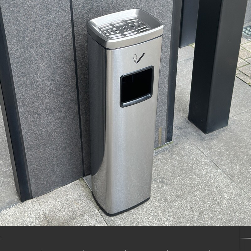 烟蒂柱落地式灭烟垃圾桶大厅吸烟柱商用大堂街道商场公园走廊机场