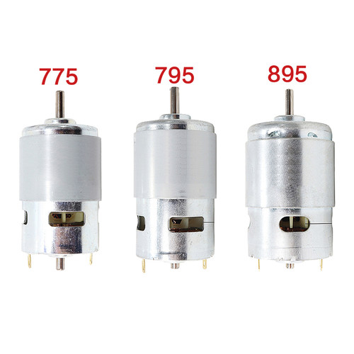 775/795/895电机马达12V/24V滚珠轴承高低速大扭力直流有刷电动机