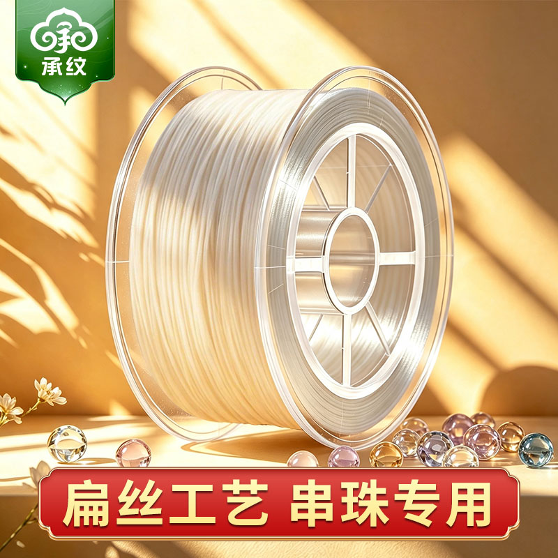 高弹耐磨不断不褪色串珠绳图片