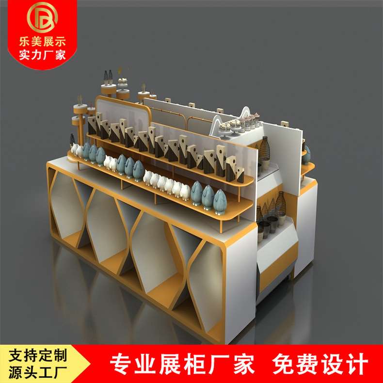 厂家直销商场百货超市展柜木质烤漆饰品食品干货展架货架实木