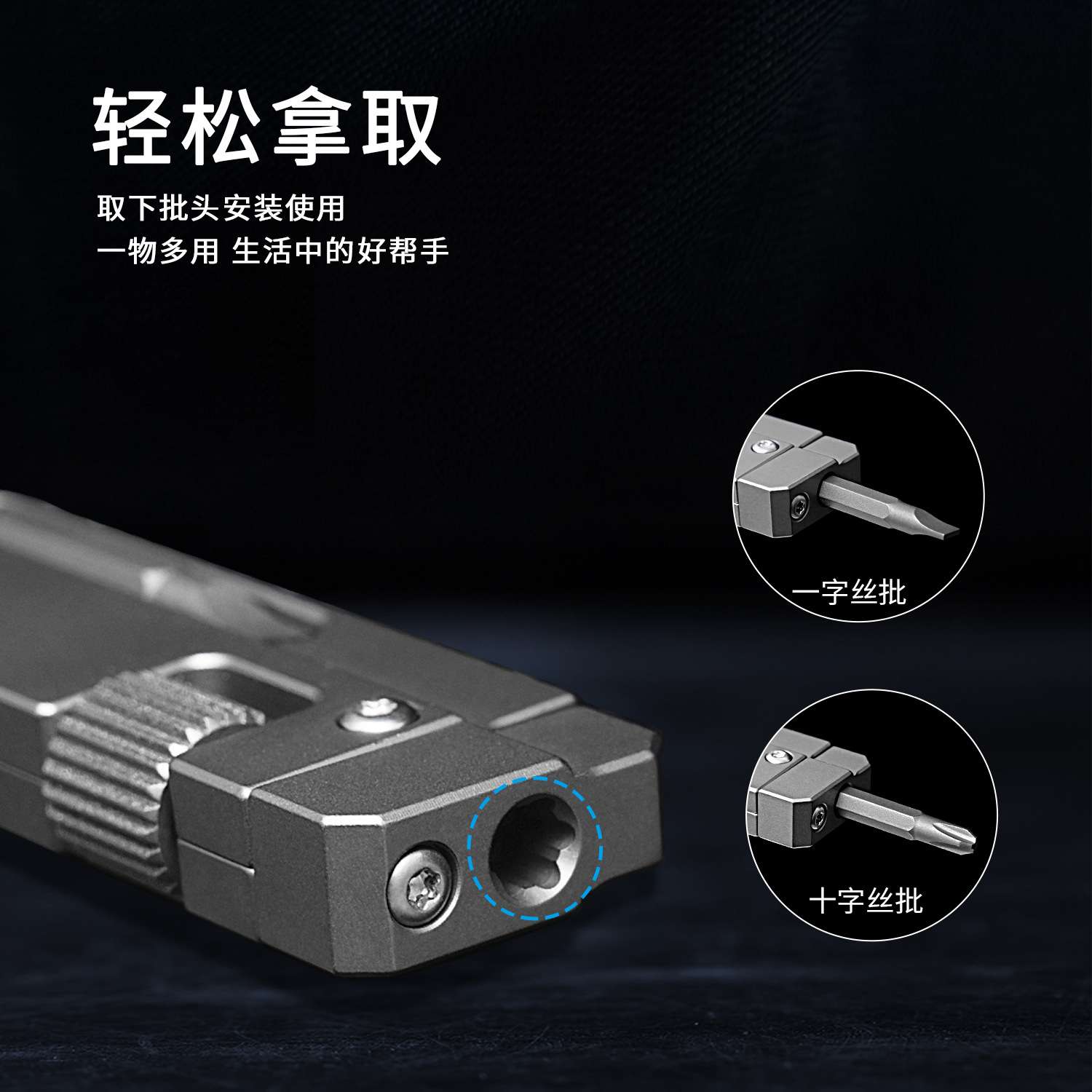 钛合金多功能扳手日常携带多功能工具可调开口扳手双头开口扳手