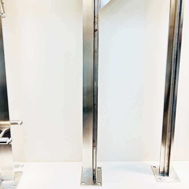 楼梯玻璃栏杆商场平台304楼梯立柱玻璃扶手不锈钢楼梯栏杆