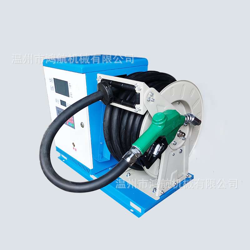 12V24V220V柴油加油机卷盘卷管绕管器电动自吸加油泵抽油泵一体机