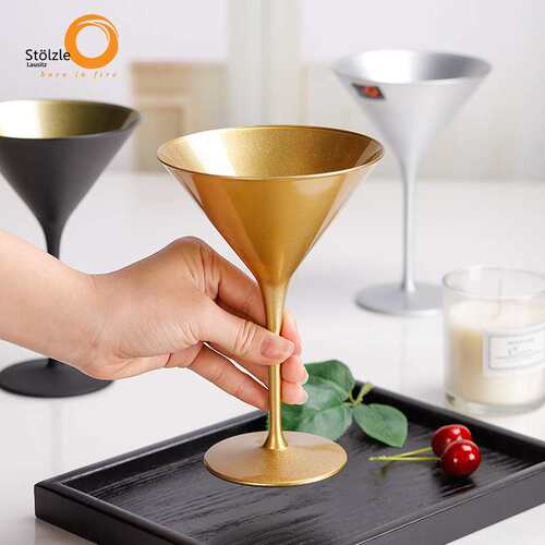 Stolzle索雅特德国进口水晶玻璃宽口香槟杯鸡尾酒杯马天尼调酒杯