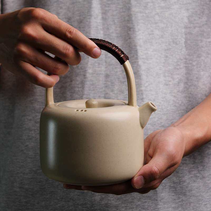 茶壶陶瓷大容量陶壶煮茶器开片可养陶壶烧水壶单壶泡茶壶家用