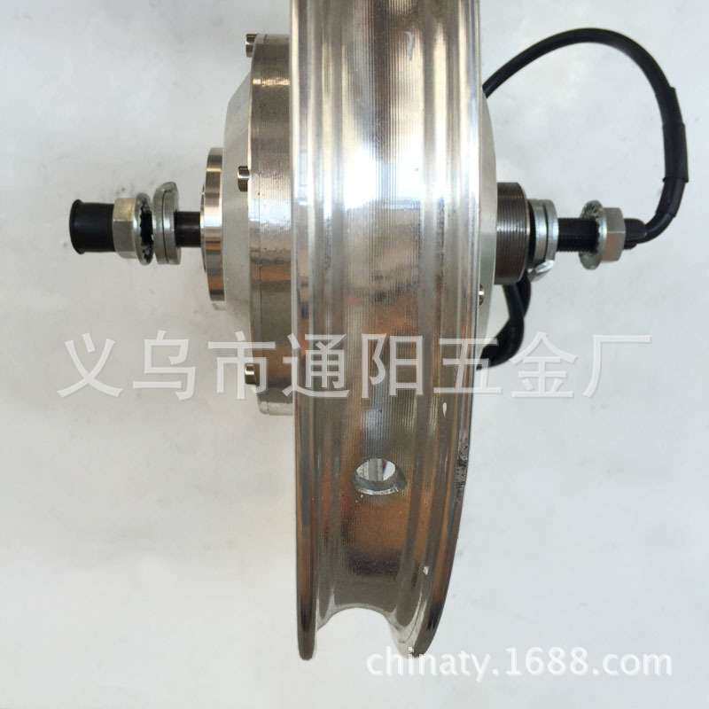 电动折叠自行车无刷有齿14寸轮毂电机36v/48v350w高扭矩易爬坡
