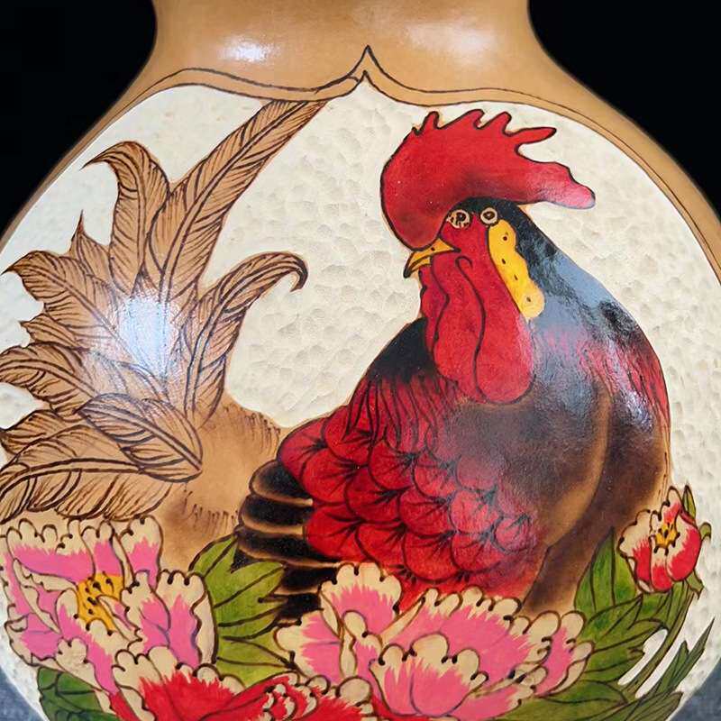 手工雕刻葫芦40-50厘米 天然特大葫芦 雕刻家居客厅玄关挂饰