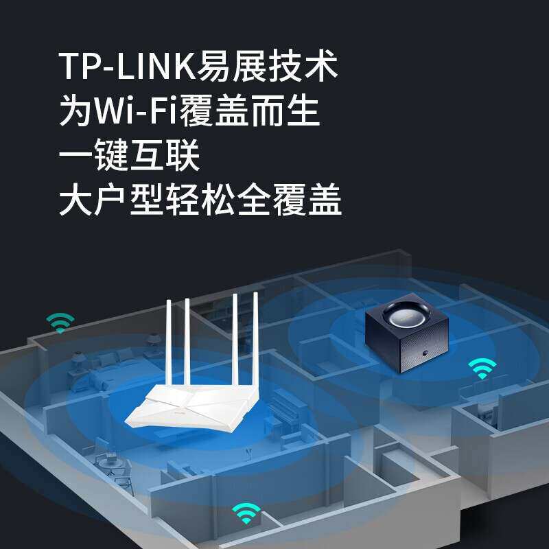 TP-LINK 无线路由器全屋覆盖家用穿墙 双频双宽带千兆 满血Wi