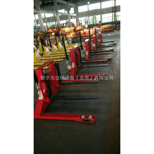1吨非标加宽宽支腿手动搬运车电动堆高车液压叉车