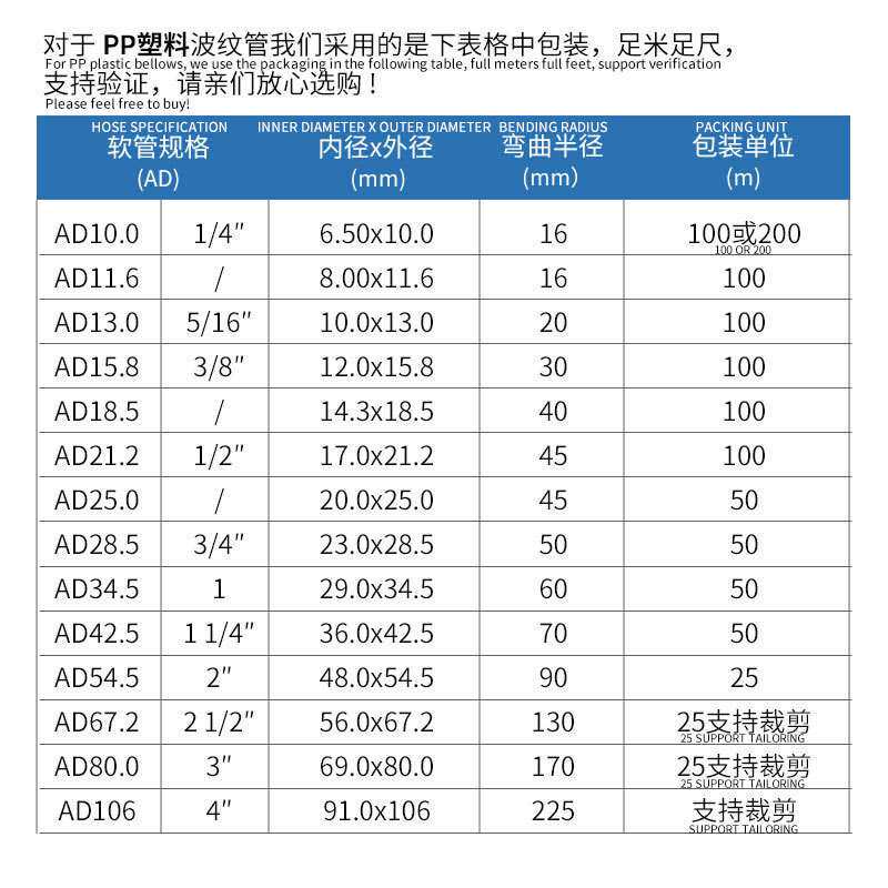 PP阻燃波纹管可开口电缆穿线管电线电工护套管尼龙塑料螺纹管软管