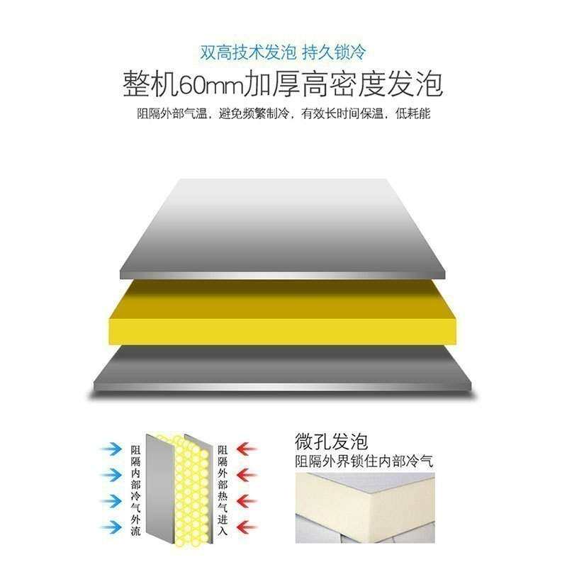 超市用卧式冰柜大容量组合岛柜雪糕柜商用直角大视窗组合无需除霜