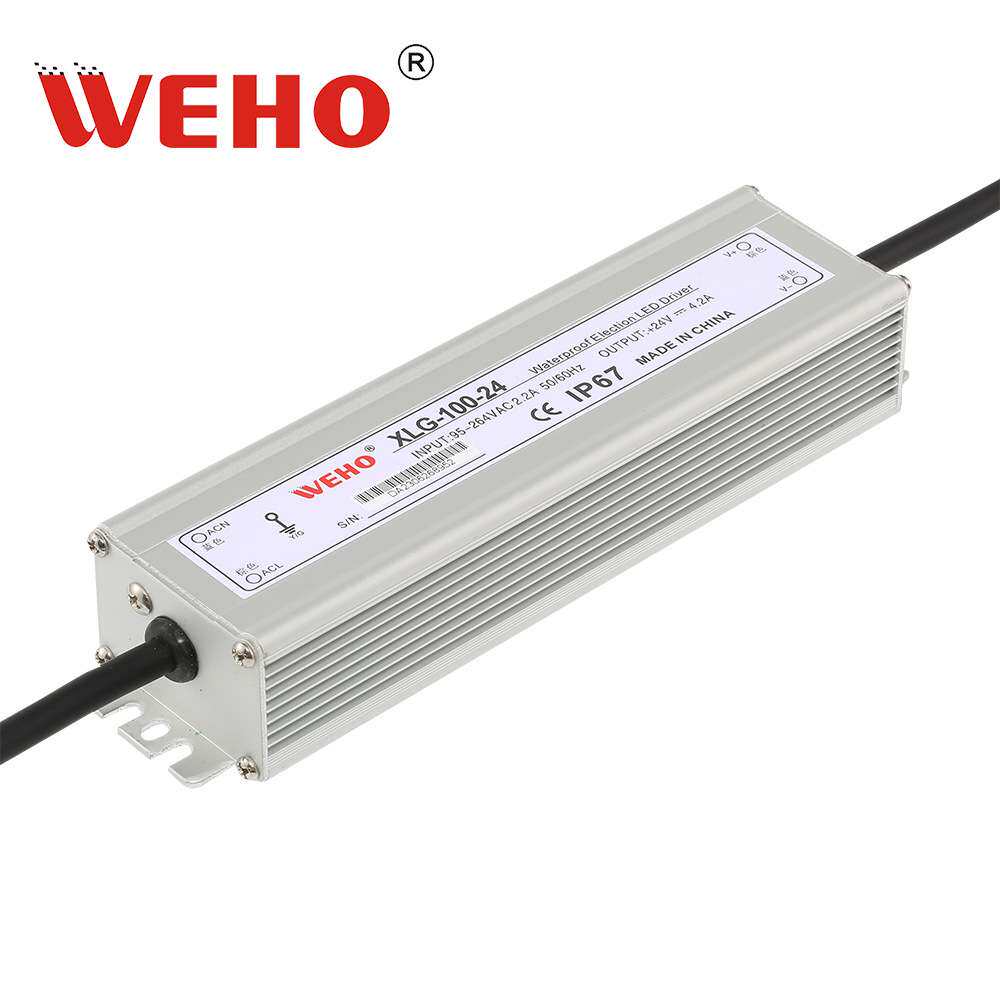led防水开关电源XLG-100W直流变压转换器IP67户外直流电源12V 24V