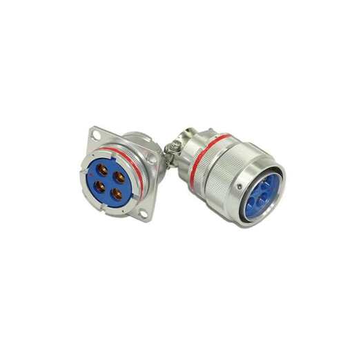 Y17电连接器4芯航空插头 Y17-1204ZJ10电连接器插头防水航空母头