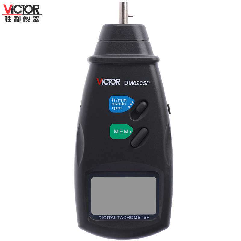 胜利DM6235P电机转速表接触式数字测量线速仪器 转速计DM6235P原